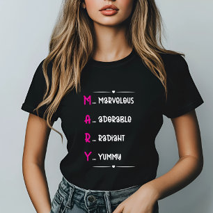 Mary Acronyme drôle Nom personnalisé T-shirt