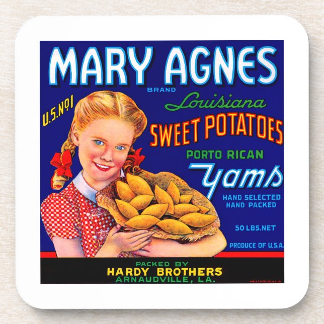 Mary Agnes Louisiana Yams Getränkeuntersetzer (Vorderseite)