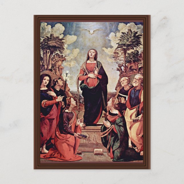 Mary and Saints: St. Catherine St. Margaret St. Jo Postkarte (Vorderseite)