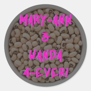 Mary-Ann & Wanda 4-Ever ! Autocollant - rose