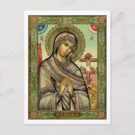 Mary auf der Cross-Devotional Postcard Postkarte