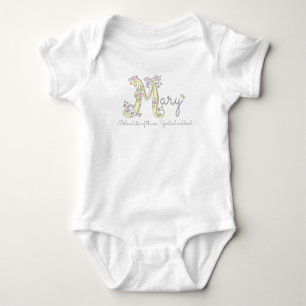Mary baby girls M name und meint benutzerdefiniert Strampler
