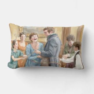 Mary Bennet's story in a Throw Pillow Lendenkissen