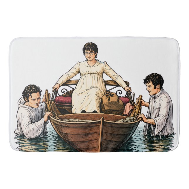 Mary Bennets ultimative Bootsfahrt  Badematte (Vorderseite)