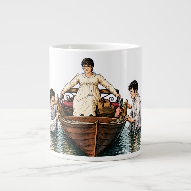 Mary Bennets ultimative Bootsfahrt Jumbo-Tasse (Vorderseite)