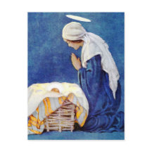 Mary Beten und Baby Jesus
