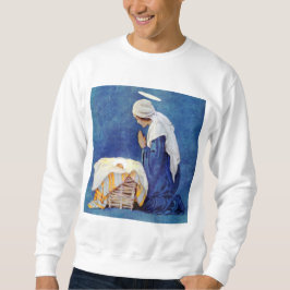 Mary Beten und Baby Jesus Sweatshirt