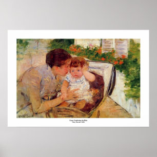Mary Cassatt.1881.Susan, die den Babydruck tröste Poster