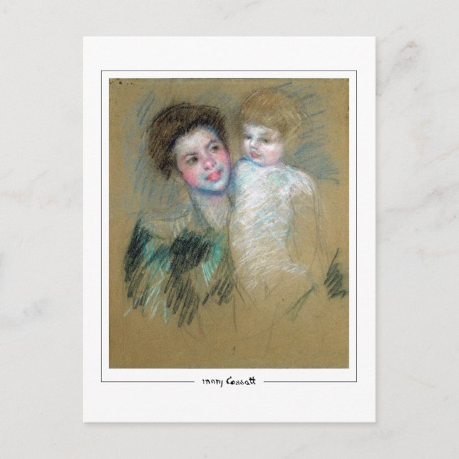 Mary Cassatt #204 - Fine Art Postcard Postkarte (Vorderseite)