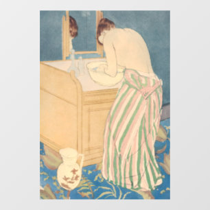 Mary Cassatt - Badegewässer für Frauen Fensteraufkleber