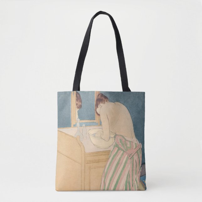 Mary Cassatt - Badegewässer für Frauen Tasche (Vorderseite)