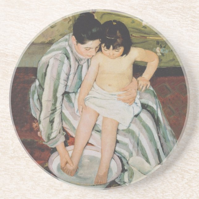 Mary Cassatt Child's Bath Painting Getränkeuntersetzer (Vorne)