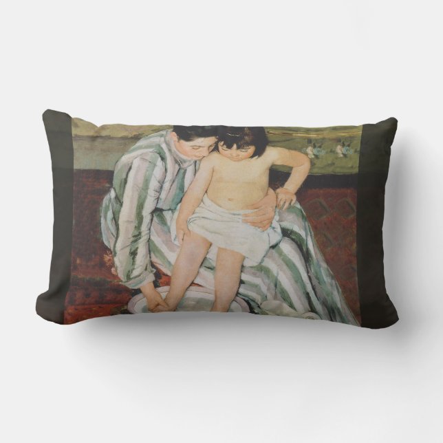 Mary Cassatt Child's Bath Painting Lendenkissen (Vorderseite)
