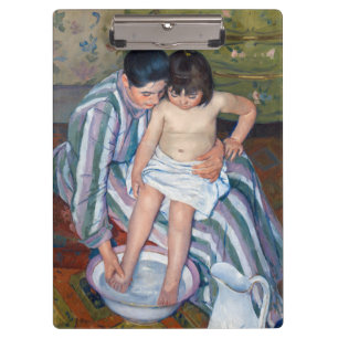 Mary Cassatt - Das Bad des Kindes / Das Bad Klemmbrett