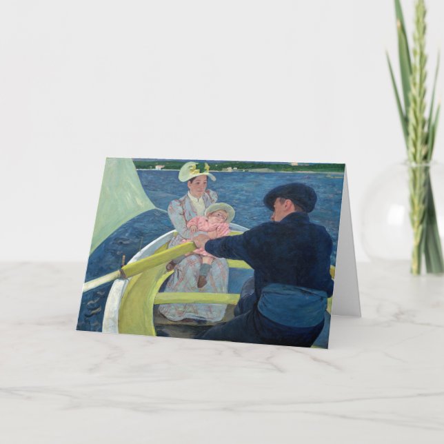 Mary Cassatt - Das Party für Boote Karte (Vorderseite)
