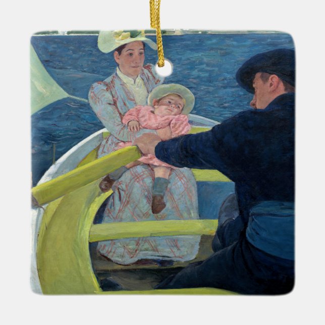 Mary Cassatt - Das Party für Boote Keramikornament (Vorderseite)