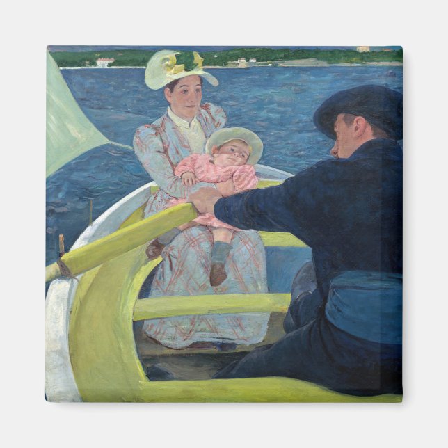 Mary Cassatt - Das Party für Boote Magnet (Vorne)