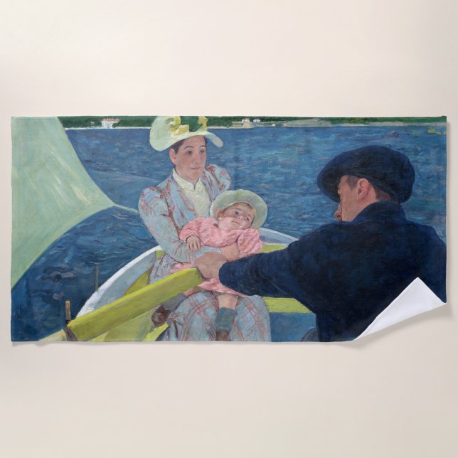 Mary Cassatt - Das Party für Boote Strandtuch (Vorderseite)