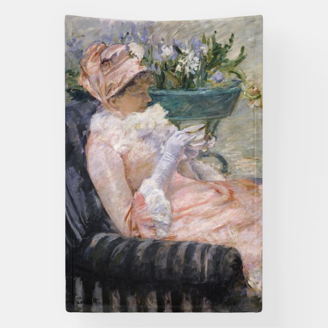 Mary Cassatt - Der Cup der Tee Banner (Vertikal)