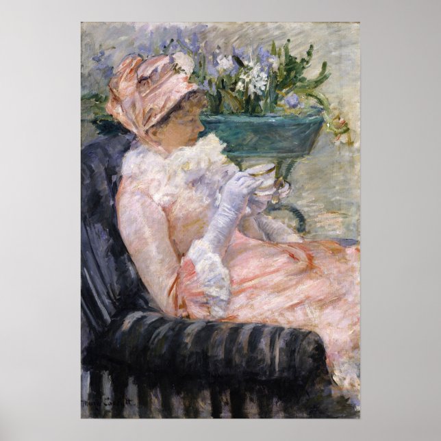 Mary Cassatt - Der Cup der Tee Poster (Vorne)