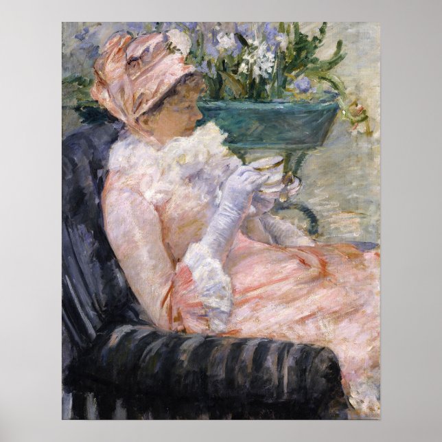 Mary Cassatt - Der Cup der Tee Poster (Vorne)