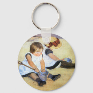 Mary Cassatt, die auf der Strand-Schlüsselkette Schlüsselanhänger