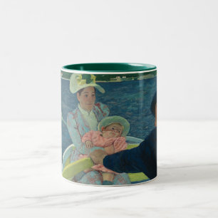 Mary Cassatt Die Bootsfahrt Impressionistische Kun Zweifarbige Tasse