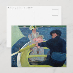 Mary Cassatt - Die Bootsfahrt Postkarte