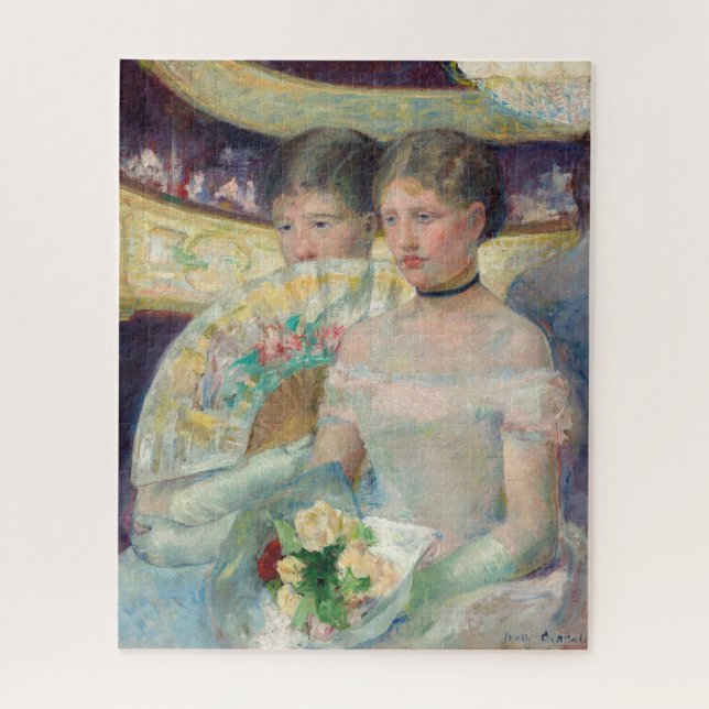 Mary Cassatt - Die Loge (Vertikal)