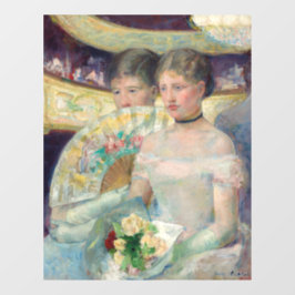 Mary Cassatt - Die Loge Fensteraufkleber