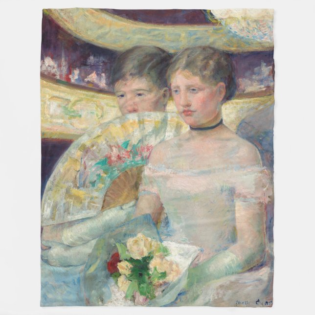 Mary Cassatt - Die Loge Fleecedecke (Vorderseite)