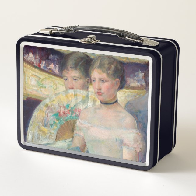Mary Cassatt - Die Loge Metall Brotdose (Vorderseite)