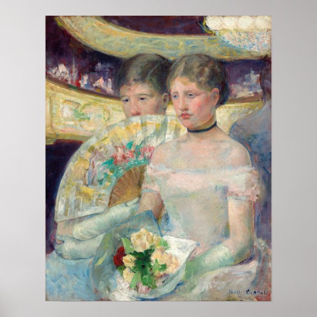 Mary Cassatt - Die Loge Poster (Vorne)