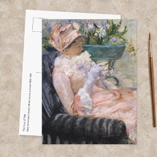 Mary Cassatt - Die Tasse Tee Postkarte