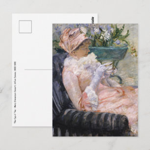 Mary Cassatt - Die Tasse Tee Postkarte