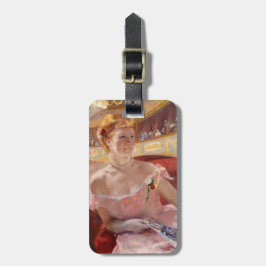 Mary Cassatt - Eine Frau mit Perlenschnur in einer Gepäckanhänger