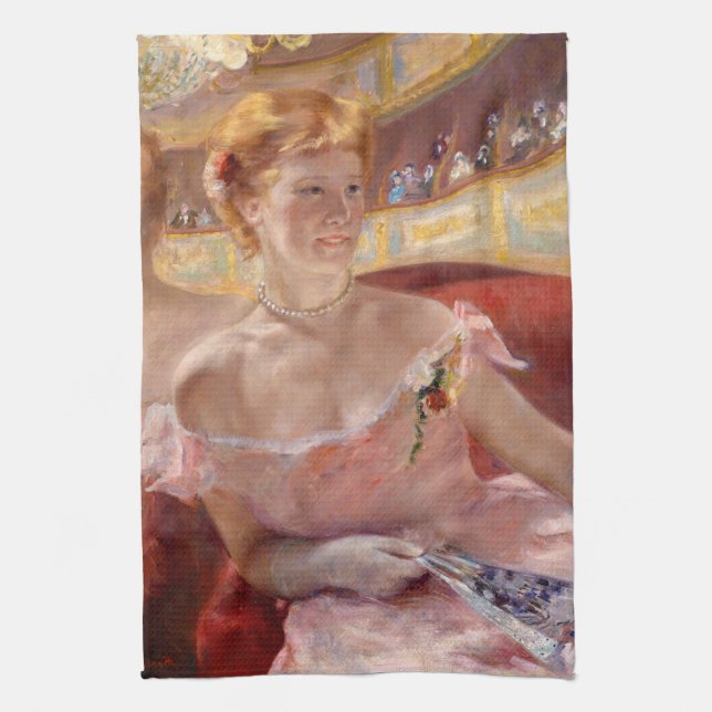 Mary Cassatt - Eine Frau mit Perlenschnur in einer Geschirrtuch (Vertikal)