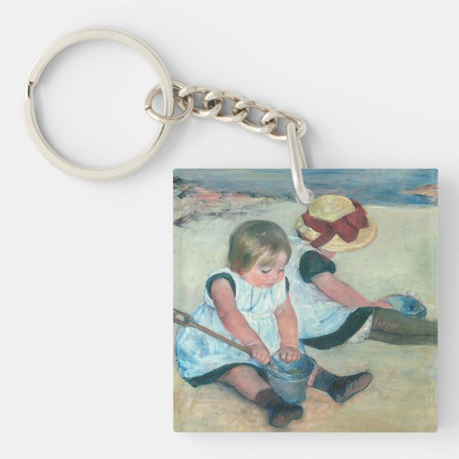 Mary Cassatt - Enfants jouant sur la plage (Devant)