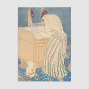 Mary Cassatt - Frau beim Baden Seidenpapier
