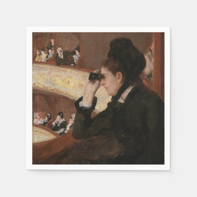 Mary Cassatt - In Loge Serviette (Vorderseite)