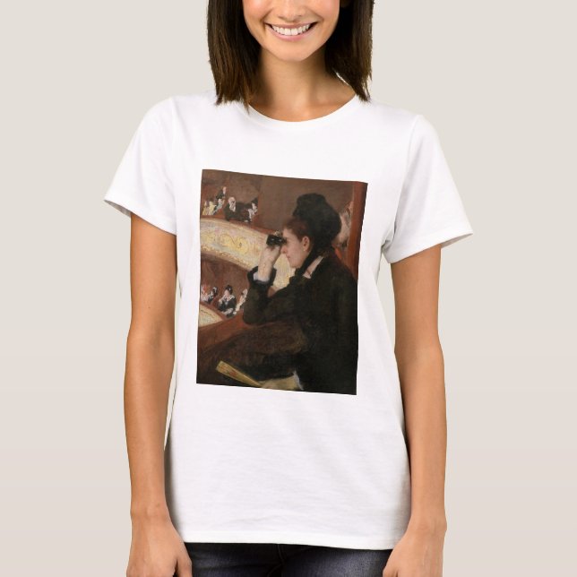 Mary Cassatt - In Loge T-Shirt (Vorderseite)