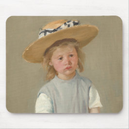 Mary Cassatt - Kind in einem Strohhut Mousepad