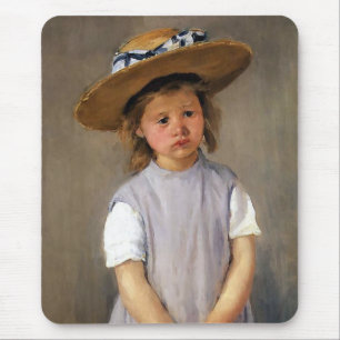 Mary Cassatt "Kind in einem Strohhut" Mousepad