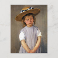 Mary Cassatt "Kind in einem Strohhut"