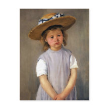 Mary Cassatt "Kind in einem Strohhut"
