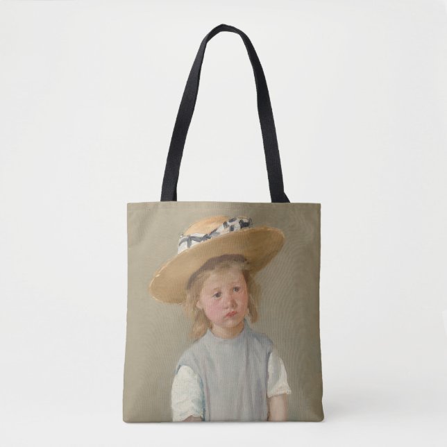 Mary Cassatt - Kind in einem Strohhut Tasche (Vorderseite)