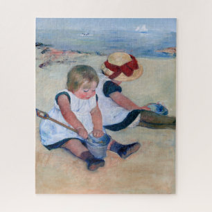 Mary Cassatt Kinder spielen am Strand 1884