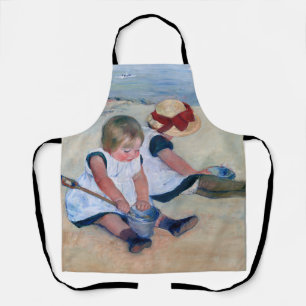 Mary Cassatt Kinder spielen am Strand 1884 Schürze
