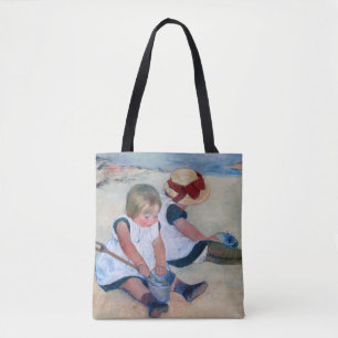 Mary Cassatt Kinder spielen am Strand 1884  Tasche