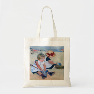 Mary Cassatt Kinder spielen am Strand 1884  Tragetasche